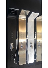 Resim Sam Banyo Aras Duş Paneli Krom Gri 