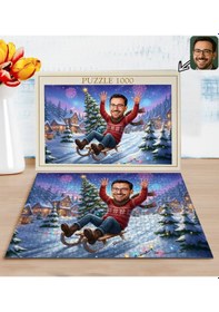 Resim Bk Gift Kişiye Özel Erkek Yılbaşı Karikatür Tasarımlı 1000 Parça Profesyonel Puzzle-9, 1000 Puzzle, Yeni Yıl Hediyesi, Yılbaşı Hediyesi Kobitmeyencom3 