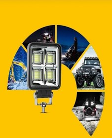 Resim MİRCAR Off Road Geniş Açı 4 inç 64 Led Projektör Çalışma Sis Lambası 