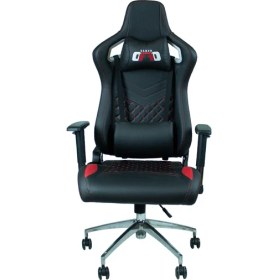 Resim Offogamer Aslan Siyah-Kırmızı Oyuncu Koltuğu 
