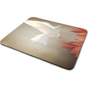 Resim Beyaz Güvercin Mouse Pad 