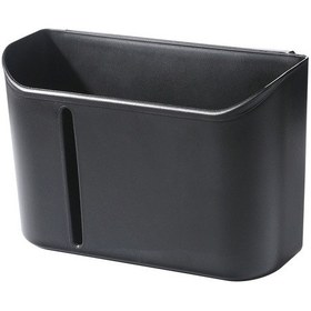 Resim Çok Fonksiyonlu Araba Koltuğu Arkası Saklama Kutusu, Arka Koltuk Mendil Ve İçecek Rafı Siyah 