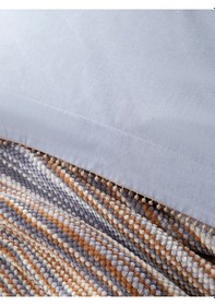 Resim Bedline Şönil Triko Battaniyeli Nevresim Seti Tek Kişilik Mona Lila 