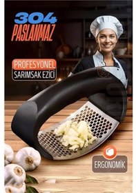 Resim Sarımsak Ezici Zencefil Meyve Ezici 304 Paslanmaz Çelik 721211 Açık Gri 