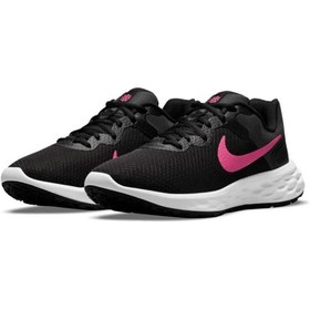 Resim Nike Revolution 6 Kadın Siyah Pembe Koşu Ayakkabısı Dc3729-002 