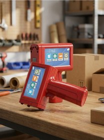 Resim Kurutmalı El Tipi Yazıcı 12,7 Mm Dokunmatik Ekranlı Mini Mobil Etiket Yazıcı 