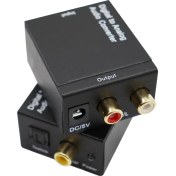Resim Aogo Dijital To Analog Ses Dönüştürücü Converter Optik To Analog Çevirici Spdıf Optik (In) Rca (Out) 