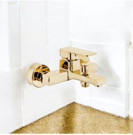 Resim İsaoğlu Yapı Gold Duş Sistemi Kare Premium Banyo Bataryası Dahil Gold Yağmurlama Gold 