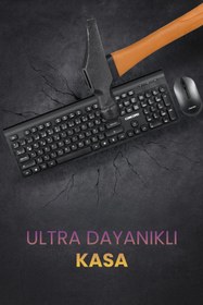 Resim Concord Kablosuz Multimedya Türkçe Q Klavye Mouse Seti 