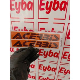 Resim Acerbis 19X6 cm Baskes 1 Adet Renkli Baskı Sticker, Bisiklet, Karavan,otomobil,çocuk Odası 