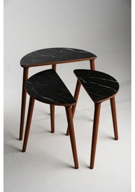 Resim Roma Zigon Sehpa Bendir Krem 