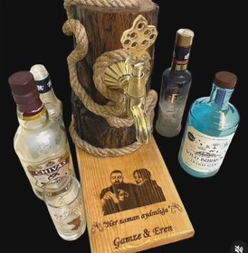 Resim Osmanlı Musluklu Lüks Alkol Çeşmesi | VIP Rakı Dispenseri - Kargo ücretsizdir / tr 