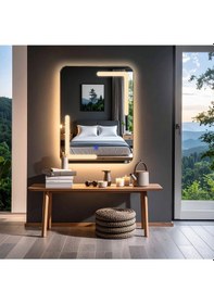 Resim Kaivo Günışığı Lazer Kumlamalı Lavabo & Banyo Aynası Dokunmatik Sensörlü 70 X 45 