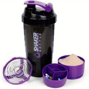 Resim Taşınabilir Protein Shaker Kupası - Dayanıklı PP Malzeme, Spor Salonu & Açık Hava Fitness Tutkunları İçin İdeal 