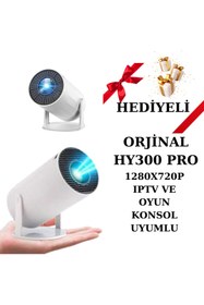 Resim 4K Vizyon Hy300 Pro ( Hy300-mini Değil) Iptv Ve Oyun Konsol( Ps-xbox) Uyumlu Projeksiyon Cihazı Projektör 