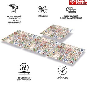 Resim Tink Kendinden Yapışkanlı Modern Karo Desenli Pvc Karo 30x30 Cm 