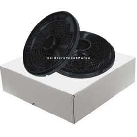 Resim Arçelik Ade 606 S Ankastre Davlumbaz Aspiratör İçin Ø16CM 2 Adet (1 Kutu) Yeni Nesil Karbon Filtre 
