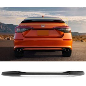 Resim Carmind Honda Civic Bagaj Üstü Rs Spoiler Piano Black 2022- 