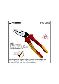 Resim Orbis 21-410/40Rv Evoplus Hd Izoleli Kombine Pense 190Mm 