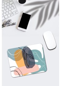 Resim Soyut Çizim Yaprak Desenli Mouse Pad Mousepad 