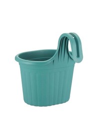 Resim Omnipazar So-tom1 Tombik Askılı Balkon Saksı 3 Lt Yeşil 6 Adet 