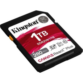 Resim Kingston Sdr2V6-1Tb Canvas React Plus Sdxc Uhs-İi 280R-150W U3 V60 For Full Hd-4K Sd Hafıza Kartı 