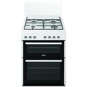Resim Simfer T 2201 Çift Bölmeli Tam Boy Solo Fırın Beyaz Simfer
