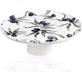 Resim The Mia Olivos Ayaklı Servis Tabağı 10x30 Cm Ovs0010 Çok Renkli 