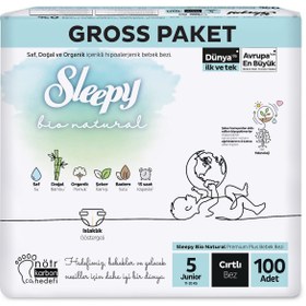 Resim Sleepy Bio Naturel Bebek Bezi Gross Junior 100'lü - Standart / Standart 