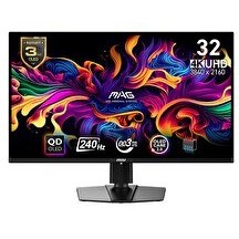 Resim MSI MAG 321UPX QD-OLED 31.5" 3840x2160 240Hz 0.03 ms HDMI DP Type-C HDR 400 Adaptive Sync Gaming Monitör 