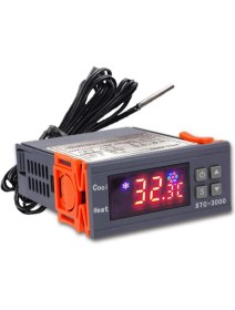 Resim Bty Story STC-3000 Kuluçka Makinesi Sıcaklık Kontrol Cihazı Için Yüksek Hassasiyetli Dijital Termostat Termoregülatör Isıtma Soğutma 220 V (Yurt Dışından) 