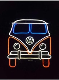 Resim Dekoraven Woswos Bettle T2 Minibüs Neon Led Tabela Dekorasyon(50X50Cm), wosrav1turun 