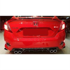 Resim Honda Civic Fc5 2016-2020 Difüzör Piano Black 