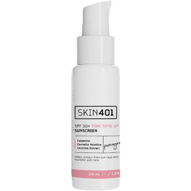 Resim Skin401 Pink Tone Up SPF 50+ Sunscreen - Güneş Koruyucu 50ml 