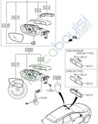 Resim Kia Ceed Ayna Kapak Dış Dikiz Sol Orjinal | 87616A2020 