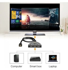 Resim Leonpro HDMI Splitter 3 Port Hdmı 4K Ultra Splitter 3 Girş 1 Çıkış Hd Splitter 