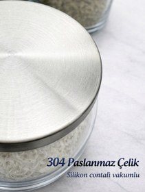 Resim LİNGO HOME 12'li Metal Kapaklı Kavanoz Seti -etiketli-baharatlık Erzak Bakliyatlık - 500 ml , 750 ml , 1300 ml 