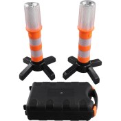 Resim 2 Adet LED Acil Durum Yol Flaş Parlaması Yol Kenarı Beacon Güvenlik Strob Uyarısı (Yurt Dışından) 