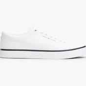 Resim Tommy Hilfiger TH HI VULC CORE LOW II MESH Erkek Beyaz Sneaker FM0FM05513YBS 