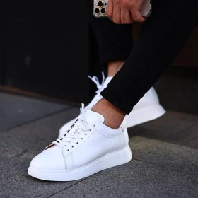 Resim Sail Lakers - Beyaz Deri Erkek Sneaker 
