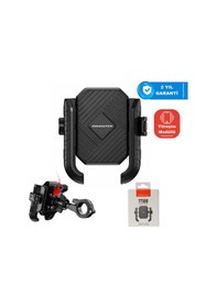 Resim Knmaster Tt-500 Titreşim Önleyicili Motosiklet Telefon Tutucu SİYAH,GRİ 