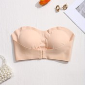 Resim Katı Dikişsiz Askısız Sarkan Önleyici Kablosuz Bandeau, Rahat Push Up Sütyen, Kadın İç Çamaşırı & İç Giyim - Kadınlar için Tam Kapsama ve Rahat Destek 