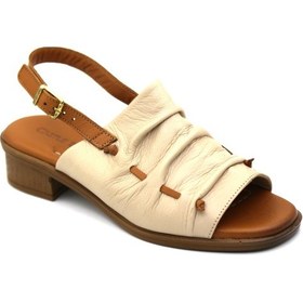 Resim Castle Black 45216 Kadın Sandalet Bej 