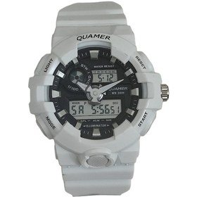 Resim Quamer Erkek Kol Saati Analog & Digital Su Geçirmez 1853 