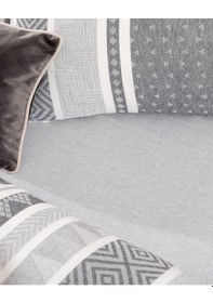 Resim Madame Coco Semnoz Çift Kişilik Pamuklu Jakarlı Nevresim Takımı - Gri/antrasit Gri 