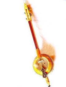 Resim Pyrogravure Made Quality Gourd Kabak Kemane W/ A Bow - Bag 