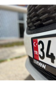 Resim Banxtre TR Kırmızı Plaka Sticker (2 adet) 