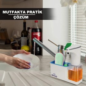 Resim 3N1G Otomatik Sensörlü Sıvı Sabunluk, Dezenfektan, Sıvı Krem 