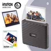 Resim Fujifilm Instax Wide Link Gri Yazıcı - 20'li Film ve Pleksi Çerçeve Fujifilm