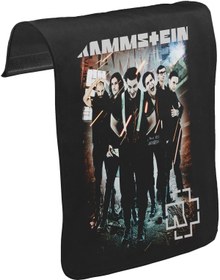 Resim Rammstein - Nicht für Mich Unisex Siyah Tak-Çıkar Postacı Çanta Kapağı CK-976 
